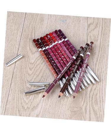 LALAFINA Lipliner Pencil Set 12 Colors Random Lipliner Pencils Makeup Set For Women Comfortable Application - Buy Online on GoSupps.com