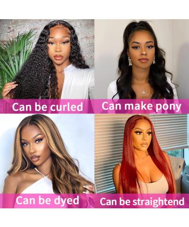 30 Inch Transparent HD Lace Front Body Wave Wig | Pre Plucked Human Hair Wig for Black Women with Baby Hair - Natural Color - Buy Online on GoSupps.com