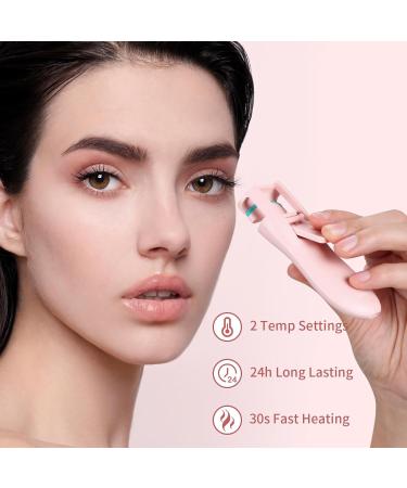 Mlen Diary Heated Eyelash Curler Electric Eyelash Curler Stable Temperature No Harm to Lashes' Eyelash Curler 2 Heating Modes Quick Pre-Heat Eye Lashes Curler (Pink) - Buy Online on GoSupps.com