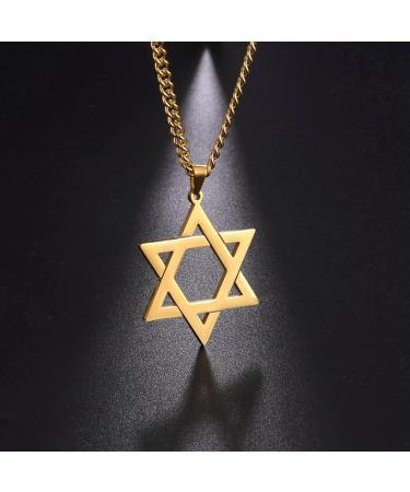 Oralgos Fashionable Hexagonal Star Chain | Chic Stainless Steel Collarbone Jewelry for Fashionistas - Buy Online on GoSupps.com