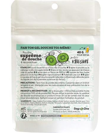 Soci t Step One SAS STEP ONE Shower gel powder Frozen Kiwi 40 g