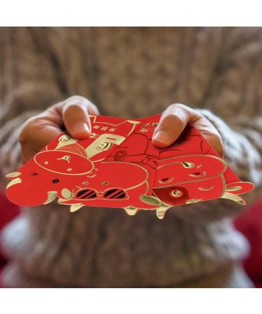 NOLITOY 24 Pcs 2021 2021 Year of The Ox Red Packet New Year Red Envelopes Cartoon Ox Year Red Envelopes Decorative Envelopes Wedding Purse Wedding Money Envelope New Year Red Packet Lucky Redx2pcs 17X9CMx2pcs - Buy Online on GoSupps.com