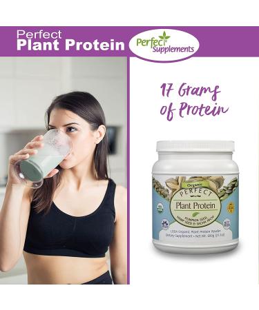 Perfect Supplements Plant Protein Powder 600g - Pumpkin Seed, Hemp Seed & Sacha Inchi - Buy Online on GoSupps.com