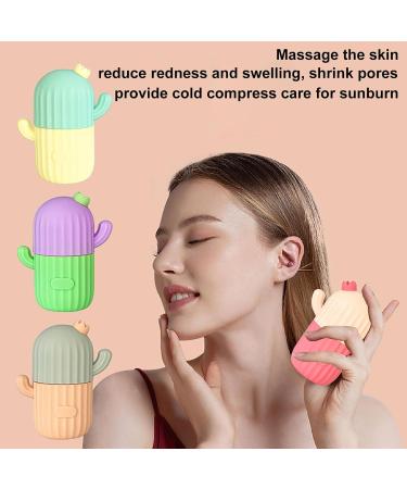 NEFLUM Caktus-Eisroller: GUA-SHA Facial Tools & Ice Roller Set | Beauty & Skin Care | Relieve Facial Swelling | Food-Safe Silicone Cryotherapy - Buy Online on GoSupps.com