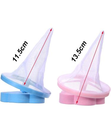 4 Pack Reusable Washing Machine Lint Catcher - Blue and Pink Household Washer Hair Filter Net Pouch - Buy Online on GoSupps.com