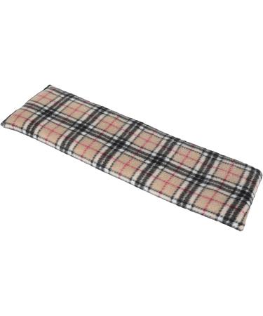 Microwavable Unscented Wheat Bags Printed Fleece Microwave Heat Pack for Back Neck Joints and Shoulder Pain Relief 44cmx13cm (Beige Black Check) Unscented (44cmx13cm) Printed Fleece - Beige Blk Check - Buy Online on GoSupps.com