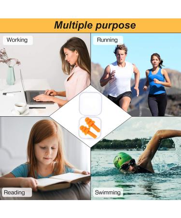 24 Pairs Waterproof Silicone Ear Plugs for Adults & Kids - Noise Reduction & Reusable Earplugs for Sleeping, Swimming, Concerts - Assorted Vivid Colors - Buy Online on GoSupps.com