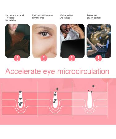 Electric Eye Massager for Dark Circles & Fatigue Relief - Pink - Buy Online on GoSupps.com