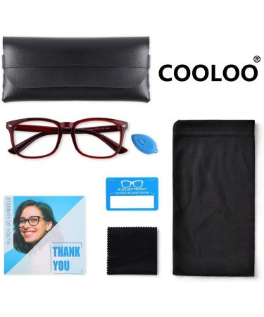 COOLOO Blue Light Blocking Gaming Glasses - Anti Glare & Headache Relief | Blue Light Filter | Lightweight & Stylish | 10-brown - Buy Online on GoSupps.com