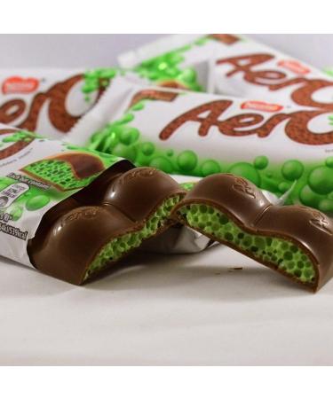  Nesquik Nestle Aero Peppermint Bubbly Bar Chocolate Bar with Airy Mint Filling 4 x 27 g (216 g) (Pack of 2) - Buy Online on GoSupps.com