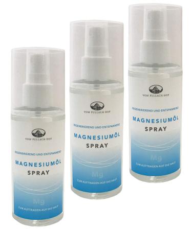 3x 150ml magnesium oil spray from Pullach Hof magnesium oil spray massage oil fitness massage oil