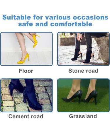 High Heel Protectors - 10 Pairs Non-Slip Replacement Caps & Covers for Outdoor Weddings & Terrain - PVC Heel Stoppers in 5 Sizes - Buy Online on GoSupps.com