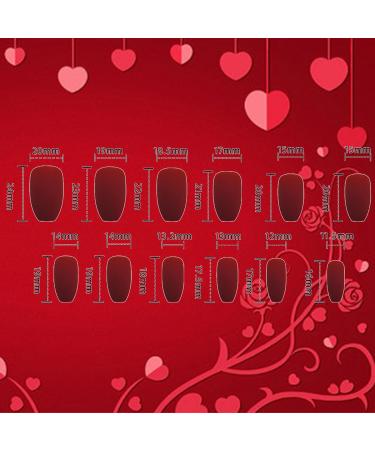 Rose Flower Press-On Nails for DIY Manicure | 24 Glossy Black Acrylic Coffin Fake Nails with Gel Glue - Chic Rose Design for Women & Girls - Buy Online on GoSupps.com