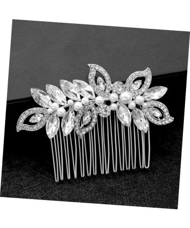 Angoily 1pc Hair Jewels for Women Hair Comb Flower Girl Hair Accessory Bridal Womens Hair Clips Rhinestone Hair Clip Womens Barrettes for Hair Wedding Hair Accessories Bride - Buy Online on GoSupps.com