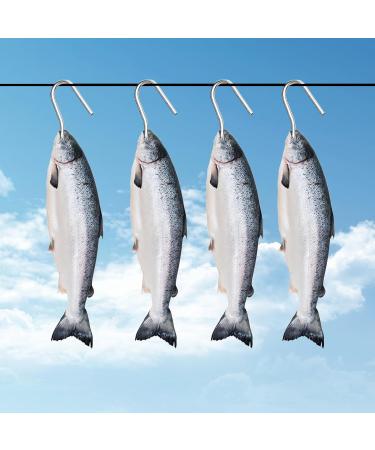 BSSMMAI Smoked Hooks Set - 6 Double Pointed Stainless Steel 21cm Hooks for Smoking Fish Meat & Sausage | Premium Quality BBQ Accessories - Buy Online on GoSupps.com