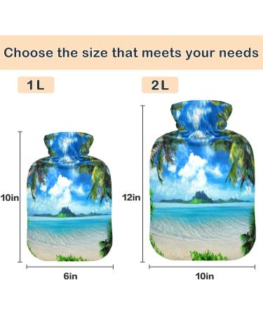 Shop Naanle Tropical Palm Hot Water Bottle 2L - Relief for Menstrual Cramps & Pain Heat & Cold Therapy | International Shipping Available - Buy Online on GoSupps.com
