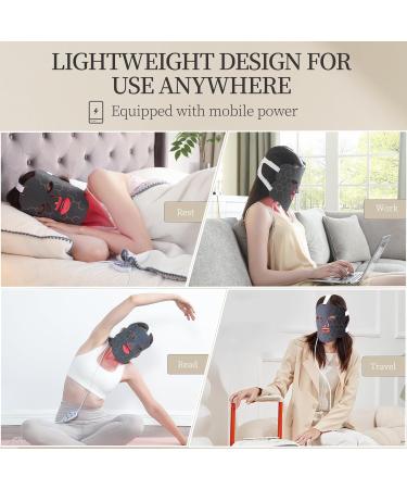 Devowellte Red Light Face Portable Near Infrared Light Lamp LED Red Light at Home and Office - Buy Online on GoSupps.com