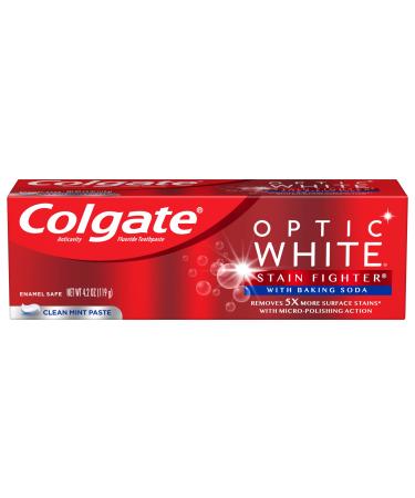 Colgate Optic White Stainfighter Toothpaste+Baking Soda 4.2 Ounce