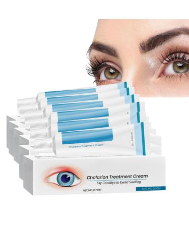 Nuvilo Chalazion eye treatment Stye eye cream gentle natural formula against blepharitis soothes eyelid swelling redness and irritation moisturizing care for sensitive skin (6 pcs)