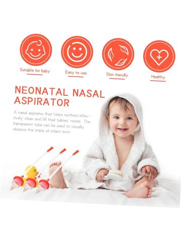 Hemoton 9 Pcs Nasal Aspirator Disposable Baby Syringe Infant Nose Aspirator Nose Sucker for Toddlers Baby Nose Cleaner Baby Supplies Mucus Aspirator Selector 26X3.5X3.5CMx3pcs - Buy Online on GoSupps.com