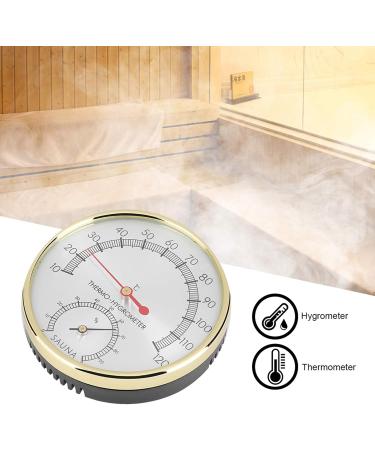 TBEST Thermo-Hygrometer Sauna - Accurate Metal Dial Thermometer & Hygrometer for Optimal Sauna Conditions - Buy Online on GoSupps.com
