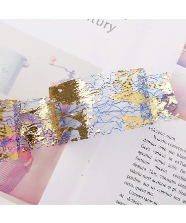 SUMAJU 10 Rolls Gold Silver Nail Foils Mesh Sticker Tape for DIY Nail Art Decorations - Buy Online on GoSupps.com