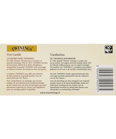  Twinings Twinings Th Vanille 25 Sachets 50 g - Buy Online on GoSupps.com