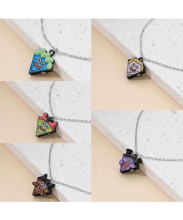 Buy OralGos 5pcs Cartoon Pizza Charm Necklaces | Engraved Pizza Friendship Jewelry for Women & Girls - International Shipping Available - Buy Online on GoSupps.com