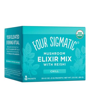 Four Sigmatic Mushroom Elixir Mix with Reishi 20 Packets 0.1 oz (3 g) Each