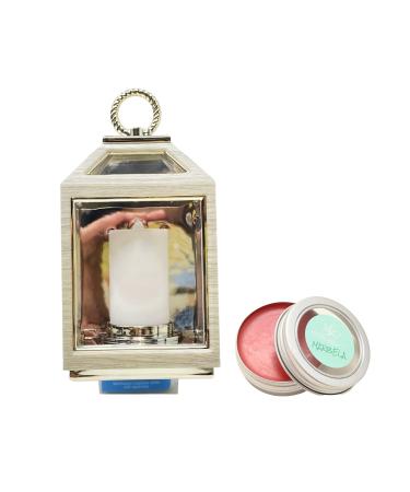 Bath & Body Works Beach Lantern Nightlight Wallflowers Fragrance Plug and a Strawberry Lip Balm
