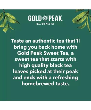 Gold Peak Naturally Sweet Tea by Gourmet Kitchn - 18.5oz/18pk, Real Brewed Tea with Cane Sugar, 18.5 Fl Oz (Pack of 18) - Buy Online on GoSupps.com