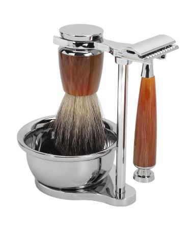 Premium Shaving Brush Set for Men | Complete Beard Care Set with Cream Soap & Razor - Perfect for Wet Shaving - Buy Online on GoSupps.com