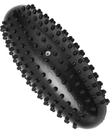 Durable PVC Massage Ball - Odorless Muscle Relief & Portable Foot Roller for Plantar Fasciitis (Black) - Buy Online on GoSupps.com