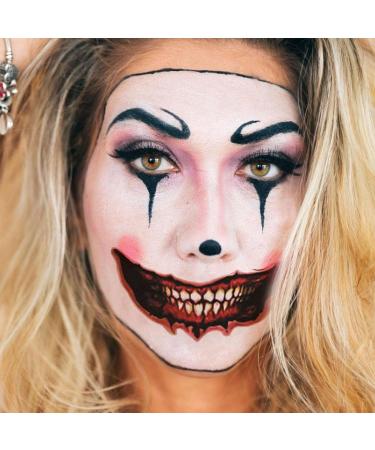 12 Styles Halloween Temporary Tat toos Kit Horror Mouth Tat too Stickers Halloween Temporary Tatt oos Face Makeup Waterproof Realistic Scar Wound Sticker for Halloween Cosplay Decorations - Buy Online on GoSupps.com
