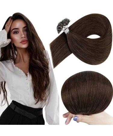 Hetto Real Hair Extensions Bonding #4 Dark Brown 22 (55cm) - Remy Hair Recovery 50g - Buy Online on GoSupps.com