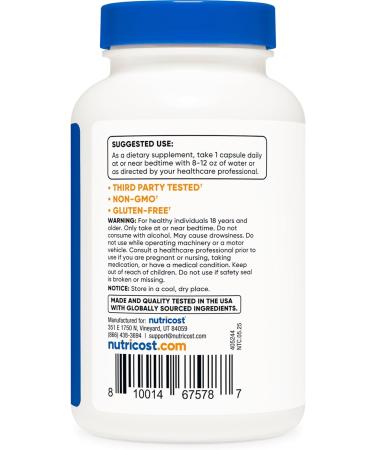 Nutricost Melatonin 10mg 240 Capsules Non-GMO & Gluten Free - Buy Online on GoSupps.com