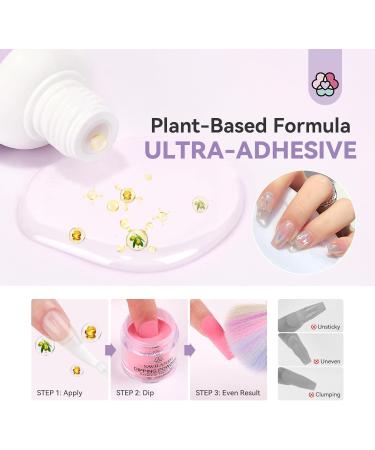 Saviland Dip Powder Base Ultra Adhesive: 15ml Vitamin E Dip Foundation Coat for Refill Dip Powder Liquid Set Nail Kit with 2 Liner 3 Replacement Brush for French Nail Art Beginner Home Salon DIY - Buy Online on GoSupps.com