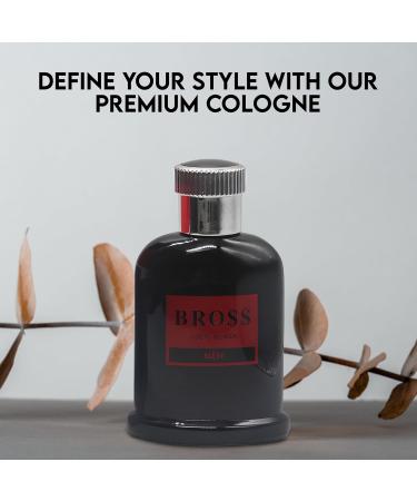 Bross Just Black's Cologne Bold & Sophisticated Scent Perfume for Men With Citrus Spice And Woody Notes Long Lasting Fragrance For All Occasions Bross Just Black 3.4 Fl Oz (Pack of 1) - Buy Online on GoSupps.com