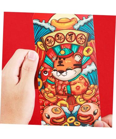 ABOOFAN 72 Pcs Year of The Tiger Red Envelope New Year Red Packet New Year Money Pocket Tiny Bag Year Hong Bao Hongbao Card Envelope Chinese Red Envelope Lucky Paper Year Red Envelope - Buy Online on GoSupps.com