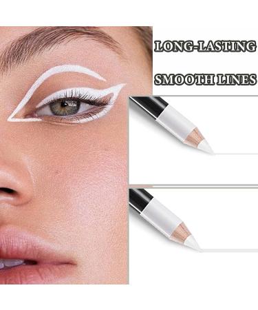 WENJLYJ 12 PCS White Eyeliner Pencils - Professional Long Lasting Waterproof Makeup Pencils for Inner Corner Highlighting - Highly Pigmented Eye Liner Pen Set for Women - Buy Online on GoSupps.com