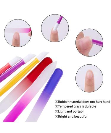 BQTQ 42 Piece Glass Nail Files & Cuticle Pusher Set - Manicure Kit for Natural Nail Care - Buy Online on GoSupps.com