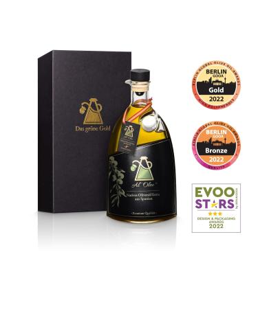 Al'Oleo Unfiltered Extra Virgin Olive Oil | 3-Time Global Award Winner | 2023-2024 New Harvest | 500 ml x 10 Units | Premium Spanish Olive Oil - Buy Online on GoSupps.com