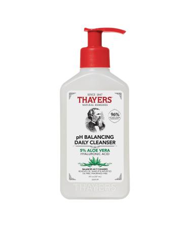 Thayers pH Balancing Daily Cleanser  Face Wash with Aloe Vera  Gentle and Hydrating Skin Care for Dry  Oily  or Acne Prone Skin  8 FL Oz.