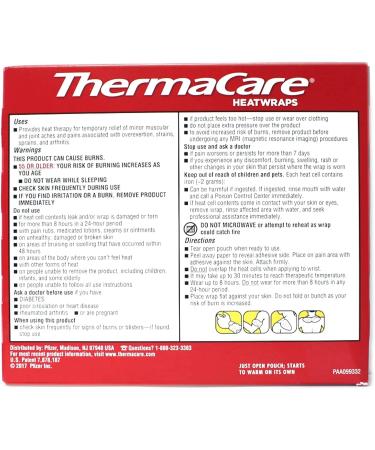 ThermaCare Neck Wrist & Shoulder Heatwraps - Pack of 6 (3 Per Pack) - Buy Online on GoSupps.com