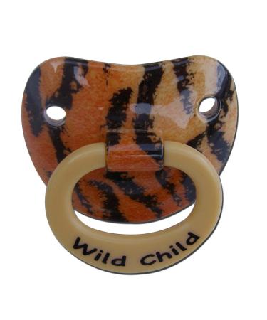 Billy Bob Baby Silicone Pacifier - "Wild Child" Tiger