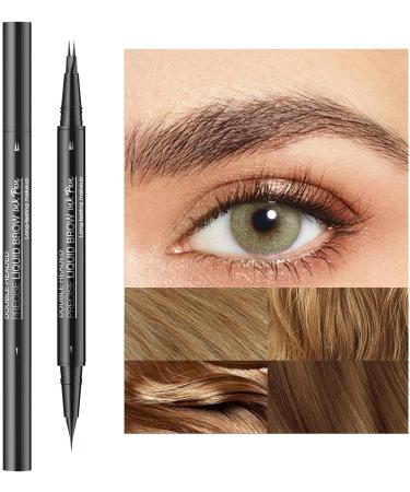 Stylo Sourcils Fourchette Double T te tanche Anti-taches | Crayon Sourcils Liquide Naturel Doublure Fine R sistante La Transpiration Application De Maquillage Pour Les Yeux D fini - Buy Online on GoSupps.com