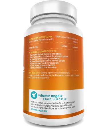Vitamin B12 Methylcobalamin 1000mcg 450 Tablets | 15-Month Supply for Energy & Immune Support - Buy Online on GoSupps.com