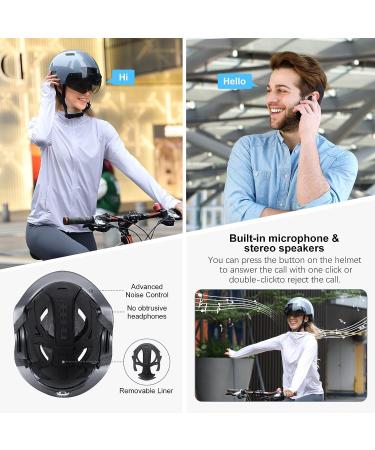 KRACESS KRS-S1 Smart Bike Helmet for Men & Women | 1080P Sports Camera, Bluetooth, Dual Antenna | Grey, Size L (22-24.4) - Buy Online on GoSupps.com