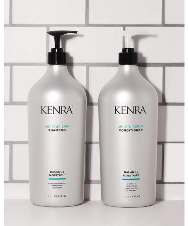 Kenra Moisturizing Shampoo & Conditioner | Hydrates for Smooth, Soft & Shiny Hair | 33.8 Fl Oz | Improves Manageability & Adds Shine | All Hair Types - Buy Online on GoSupps.com