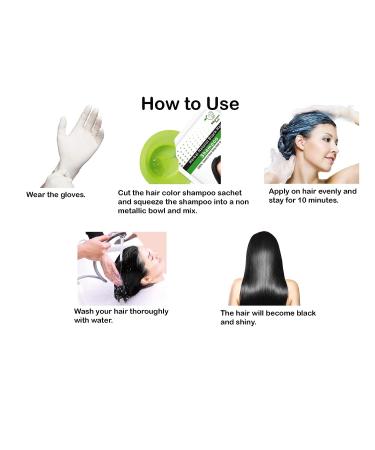Biogreen Roots Shampoo 125ml - Natural Black Hair Color for Men and Women - Covers Gray Hair - Clinically Tested - 5 Pouches with Herbal Ingredients - Buy Online on GoSupps.com